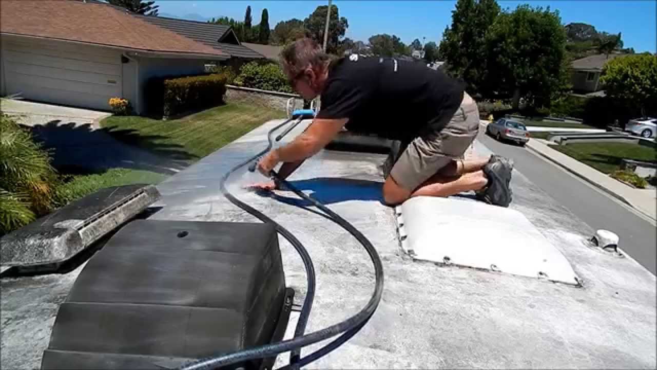 roof rv repair cleaning maintenance roofs trailer rubber repairing fix rvshare repairs seams sealing fiberglass camping ultimate which guide leak